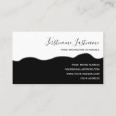 Funny Fashion Berater und lustiger Outfitters Schr Visitenkarte (Rückseite)