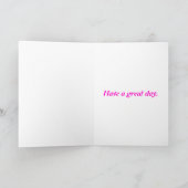 Funny fashion doll,Girls birthday card Karte (Innenseite)