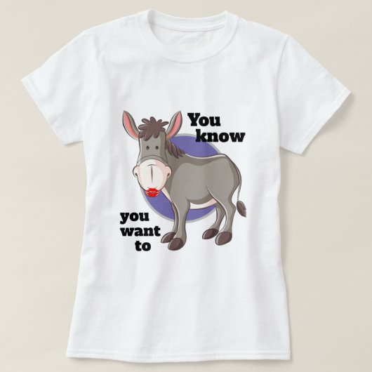 Funny Fashion Novelty SIE WISSEN, DASS SIE AUF KMA T-Shirt (Design vorne)