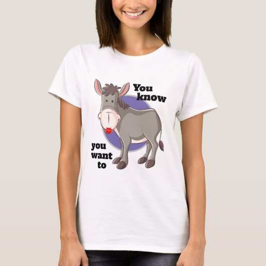 Funny Fashion Novelty SIE WISSEN, DASS SIE AUF KMA T-Shirt (Vorderseite)