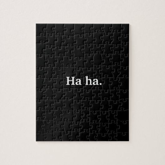 Funny Fast All Black Ha Ha Puzzle (Vertikal)