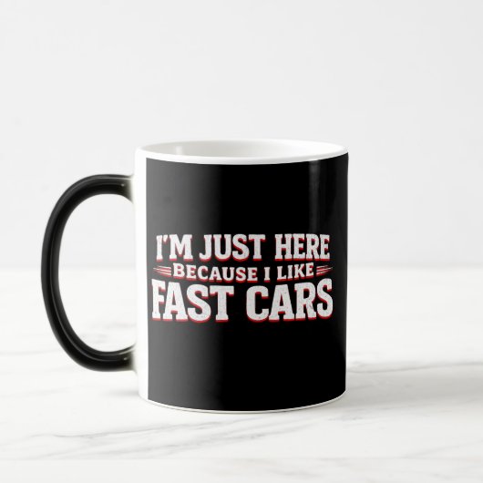 Funny Fast Cars Car Enthusiasts & Racing Verwandlungstasse (Links)