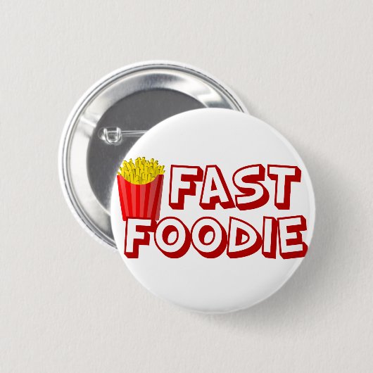 Funny Fast Food Button (Vorne & Hinten)