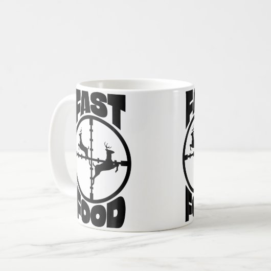 Funny Fast Food Deer Hunting For Hunter Men Boys U Kaffeetasse (Vorderseite Links)