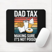 Funny Fast Food Ison Tester Gift Retro Dad Tax Mousepad (Mit Mouse)