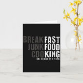 Funny Fast Food Lovers Gift For Foodie Fans And Ad Karte (Gelbe Blume)