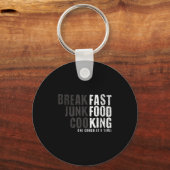 Funny Fast Food Lovers Gift For Foodie Fans And Ad Schlüsselanhänger (Vorderseite)