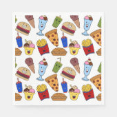 Funny Fast Food Paper Nspkins Serviette (Vorderseite)