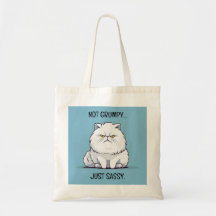 Funny Fat Cartoon Cat Nicht grumpy einfach nur ein