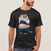 Funny Fat Cat Fat Kitten Cat Lover T-Shirt (Vorderseite)