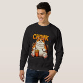 Funny Fat Cats Meme, Chonk Cat Lover Geschenk Sweatshirt (Vorne ganz)