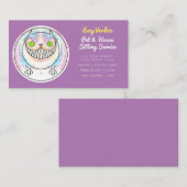 Funny Fat Cheshire Cat Pet Sitzende Visitenkarte (Vorne/Hinten)