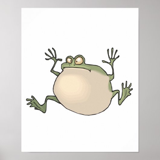 funny fat frog poster (Vorne)