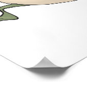 funny fat frog poster (Ecke)