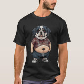 Funny Fat Hund Art Design;Lover Fett Hund;Hundefre T-Shirt (Vorderseite)