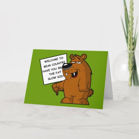 Funny fat joke karte (Vorderseite)