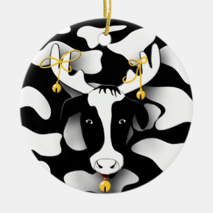 Funny Fat Kuh Weihnachtsschmuck