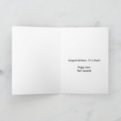 Funny Fat Lady Lip Sync Rentirement Herzlichen Glü Karte (Innenseite)