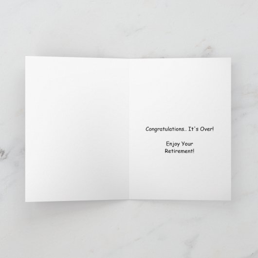 Funny Fat Lady Lip Sync Rentirement Herzlichen Glü Karte (Innenseite)