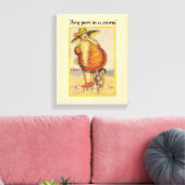 Funny Fat Lady on Beach Leinwanddruck (Insitu (Wohnzimmer))