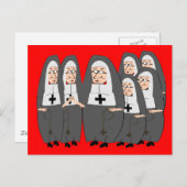Funny "Fat Nuns" Geschenke für jeden Anlass Postkarte (Vorne/Hinten)