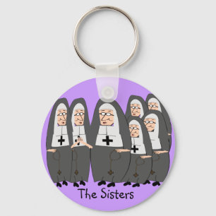 Funny "Fat Nuns" Geschenke für jeden Anlass Schlüsselanhänger