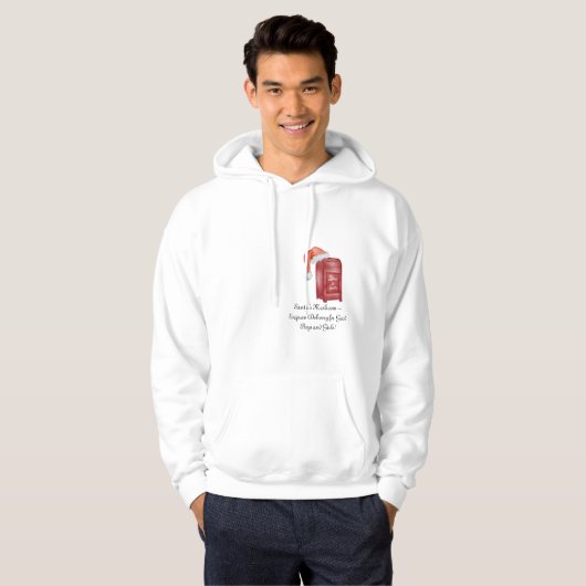 Funny Father Christmas Hoodie | Der Postraum des W (Vorne ganz)