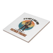 Funny Father Figure Vintage Dad Humor Shirt Design Fliese (Seite)