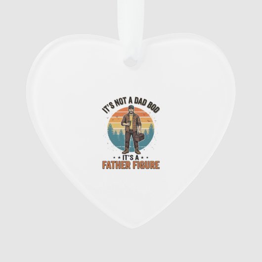 Funny Father Figure Vintage Dad Humor Shirt Design Ornament (Vorderseite)