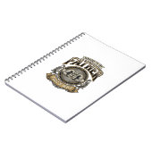 Funny Father Fist Bump Vintage Engraving Shirt Des Notizblock (Linke Seite)