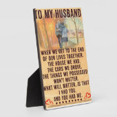 Funny Father Gift | An meine Familie anwesend Fotoplatte (Seite)