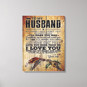 Funny Father Gift   An meine Familie anwesend Leinwanddruck