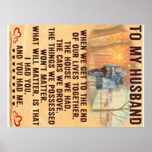 Funny Father Gift An meine Familie anwesend Poster
