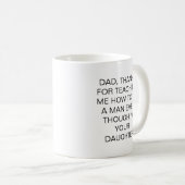 Funny Father Gift Quote Mug Daughter Kaffeetasse (VorderseiteRechts)