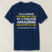 Funny Father of Law Fathers Day Gift Daughter Vate T-Shirt (Design vorne)