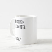 Funny Father Vater Geschenke von Tochter  Kaffeetasse (Vorderseite Links)