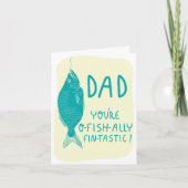 Funny Father's Day Card für Fishing-Väter Karte (Vorderseite)