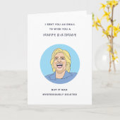 Funny Father's Day Card - Hilary Clinton Thema Karte (Gelbe Blume)