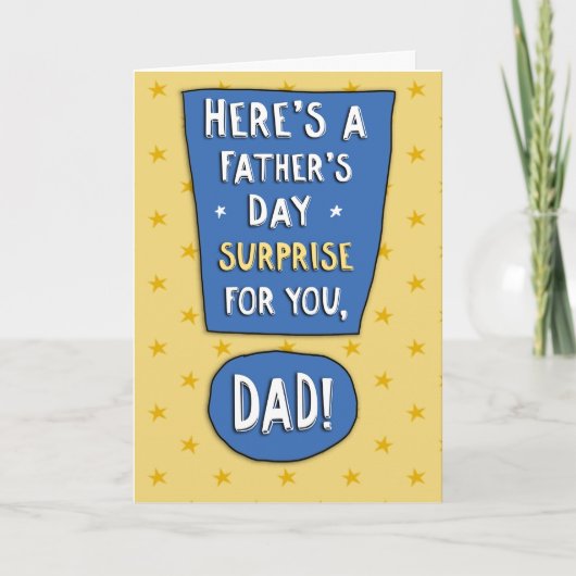 Funny Father's Day Card: Test Results Karte (Vorderseite)