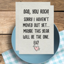 Funny Father's Day Card - Vater You Rock Lockdown