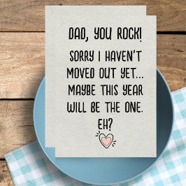 Funny Father's Day Card - Vater You Rock Lockdown Feiertagskarte