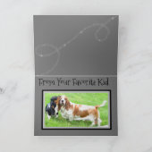 Funny Father's Day Card W/Niedlich Basset Hounds Karte (Innenseite)