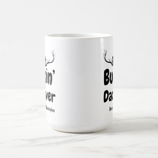Funny Father's Day Geschenk Bester Buckin Vater ze Kaffeetasse (Mittel)