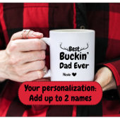 Funny Father's Day Geschenk Bester Buckin Vater ze Kaffeetasse