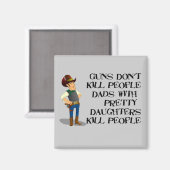 Funny Father's Day Magnet (Vorderseite/Rückseite)