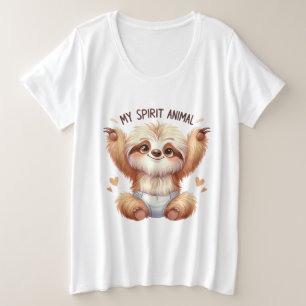 Funny Faulth liebt Wortkunst Große Größe T-Shirt