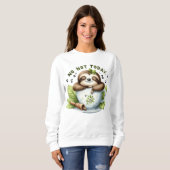 Funny Faulth liebt Wortkunst Sweatshirt (Vorne ganz)