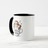 Funny Faulth liebt Wortkunst Tasse (Vorderseite Links)