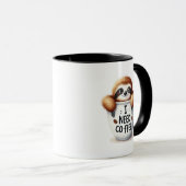 Funny Faulth liebt Wortkunst Tasse (VorderseiteRechts)
