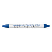 Funny "Faulty Pen" Bad Speller Ballpoint Pen Kugelschreiber (Vorderseite)